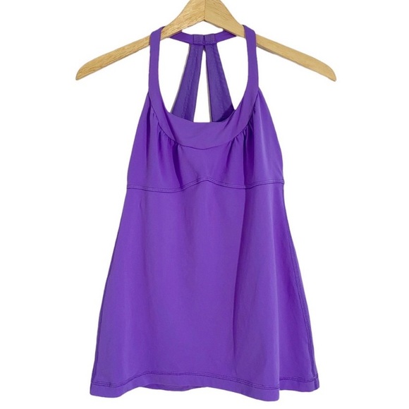 Lululemon Color Power Purple Scoop Me Up Tank II Open Racerback, Size 6 - Picture 3 of 12